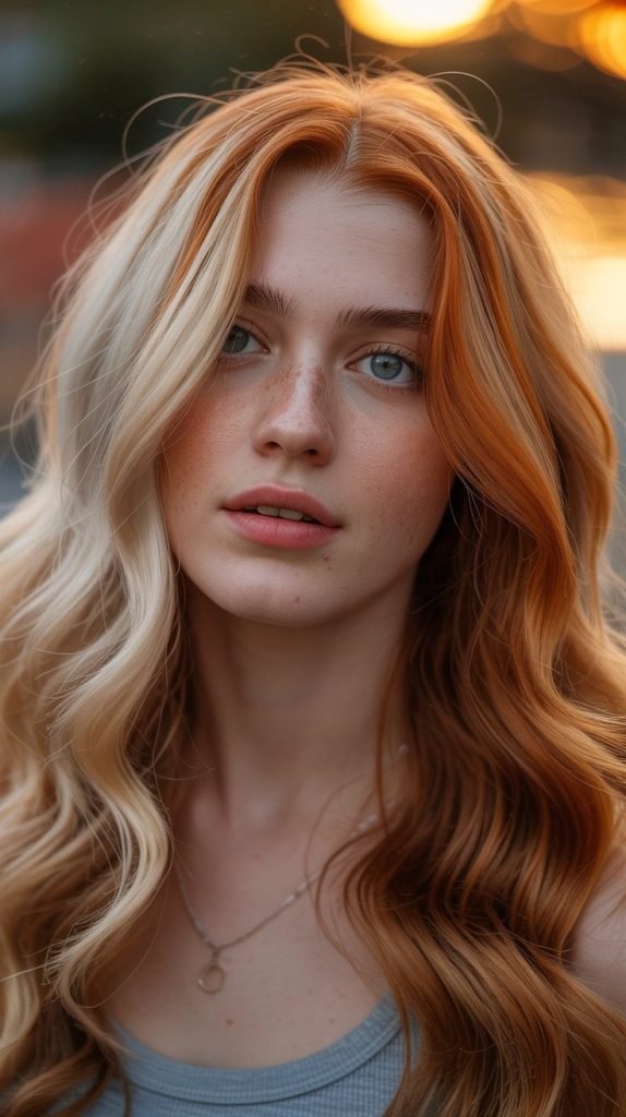 Sunset Blonde with Auburn Melting