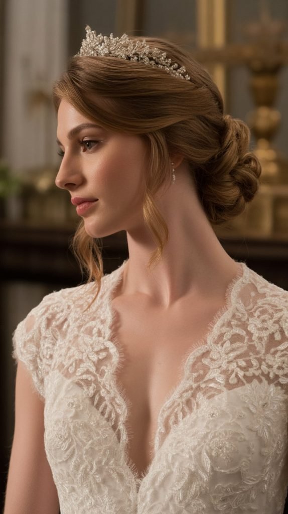 Twisted Crown Half Up