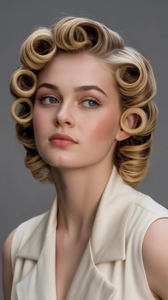 . Vintage Barrel Curls