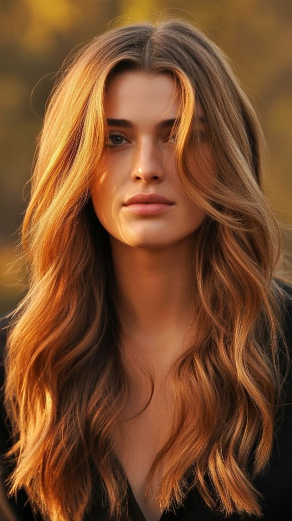 Warm Honey Blonde with Chocolate Brown and Caramel