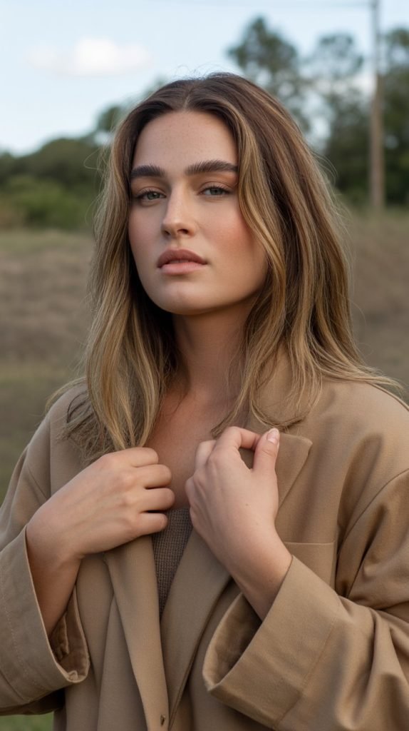 Complementary Makeup and Fashion Choices for Light Brown Hair