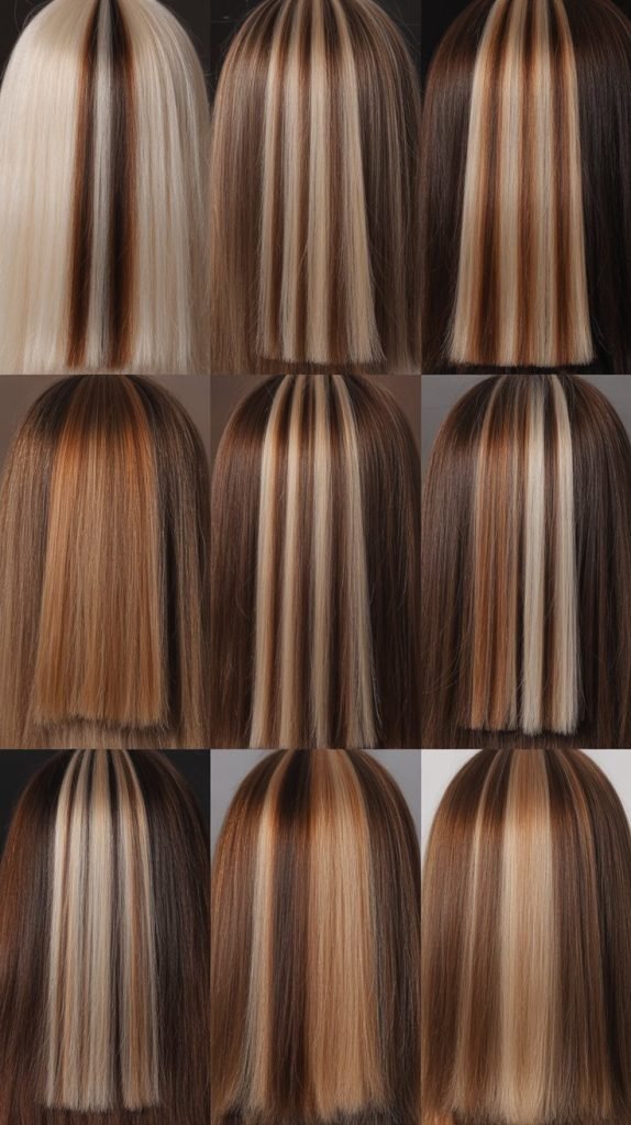 Caramel Highlights for Different Brown Shades