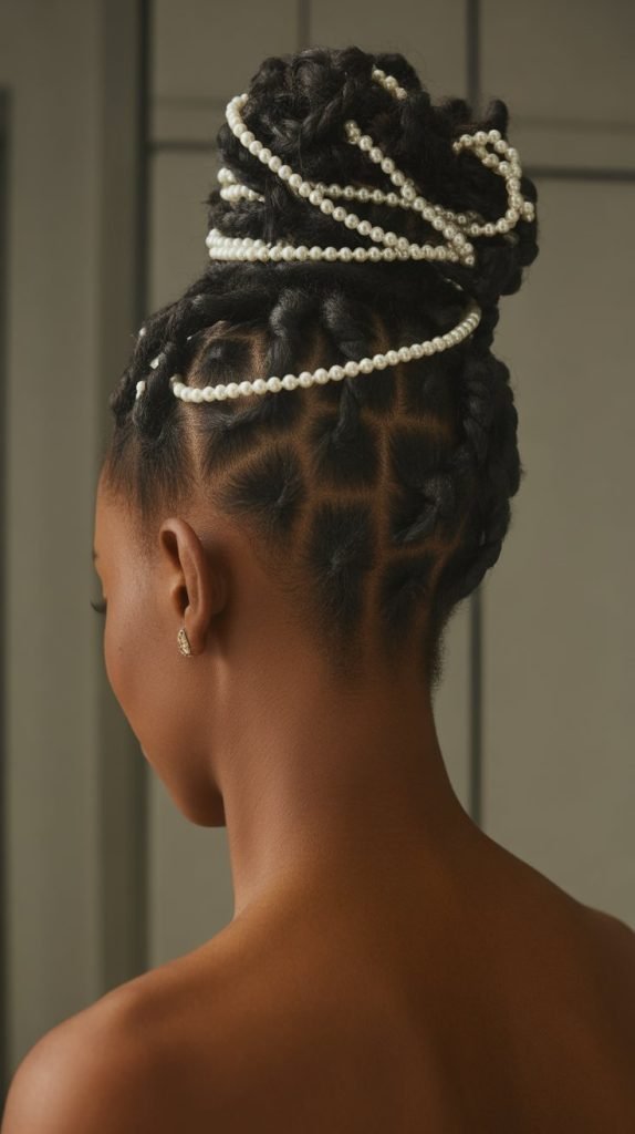 Twisted Updo with Nape Undercut