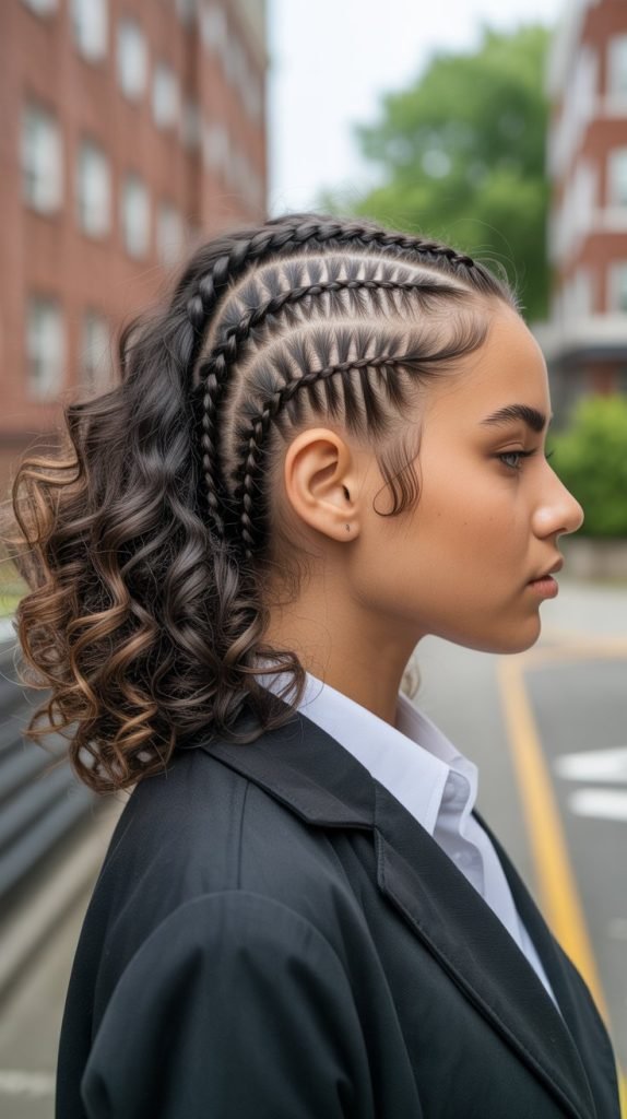Cornrow Side Design