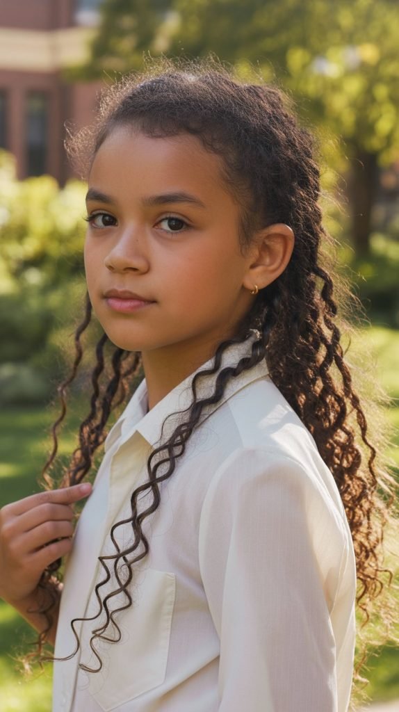 12. Waterfall Twist with Loose Curls