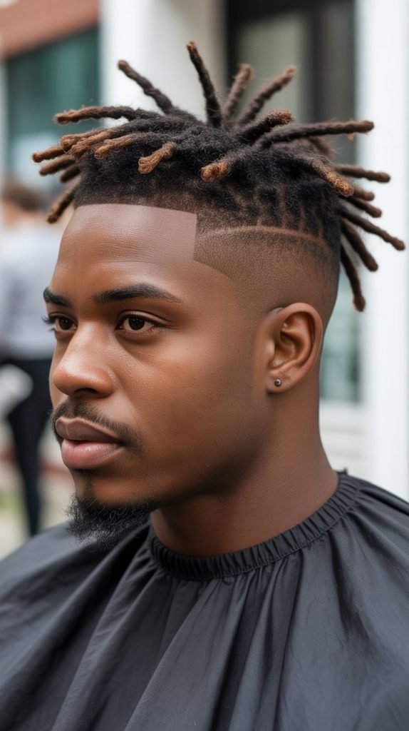 Short Dreads with Fade