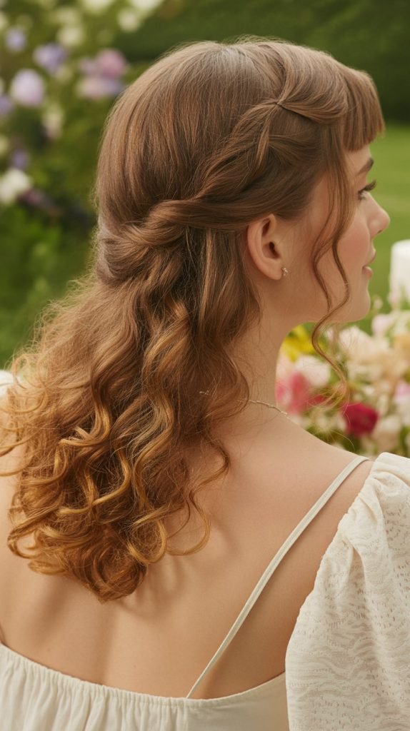 Half-Up Half-Down with Twist