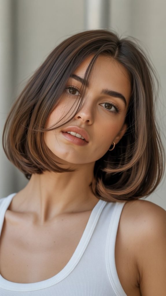  Long Bob with Swoopy Layers