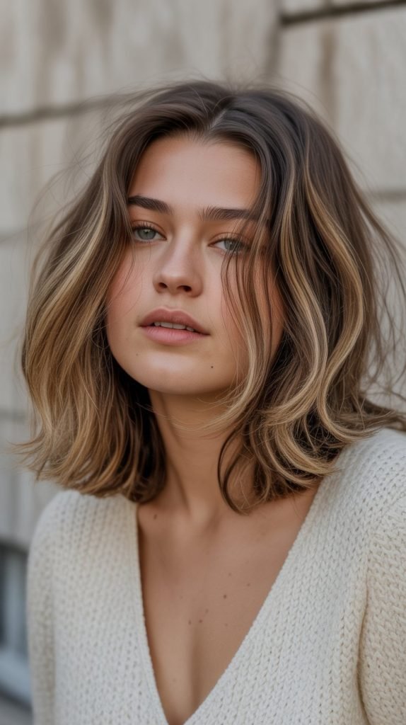 Tousled Long Bob