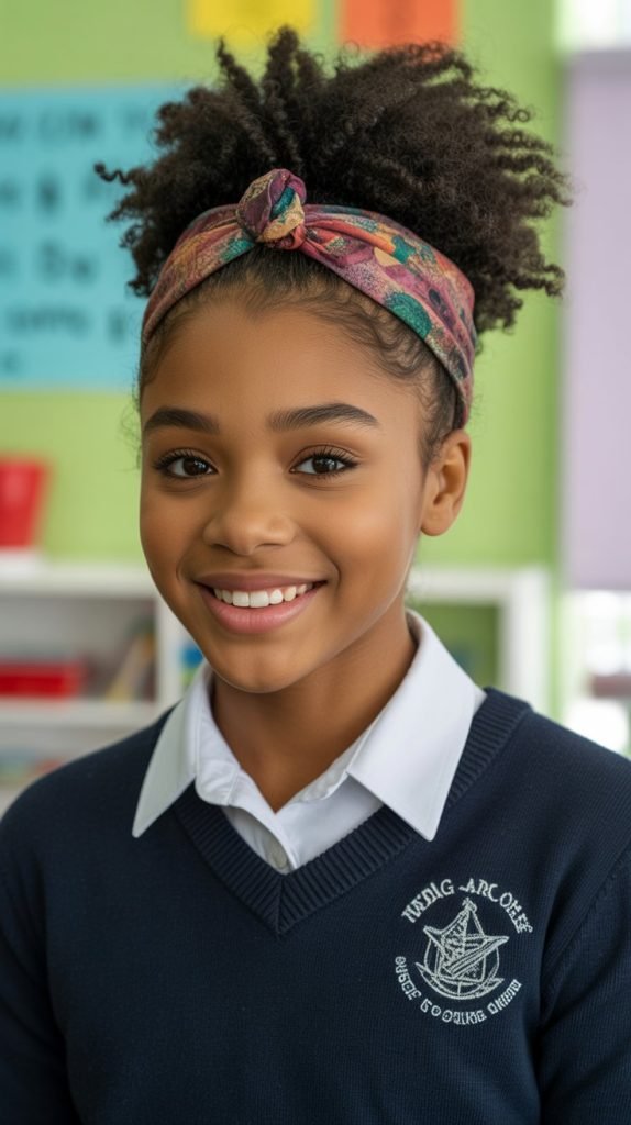 High Puff with Headband