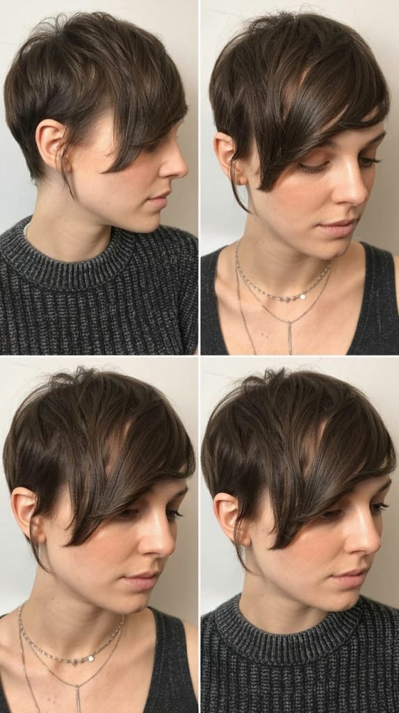3. Asymmetrical Pixie with Side Sweep