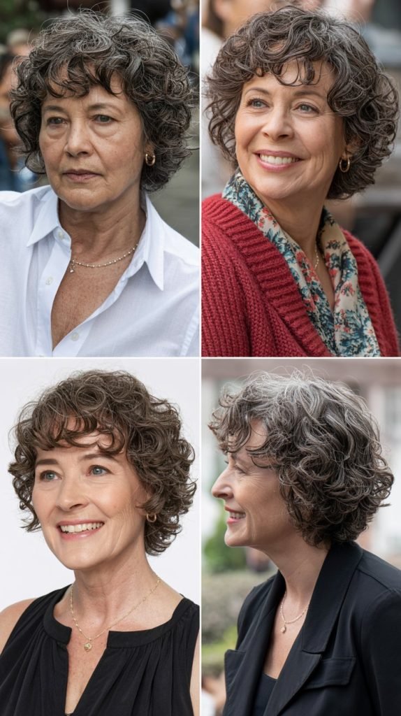 5. Chin-Length Curly Layers