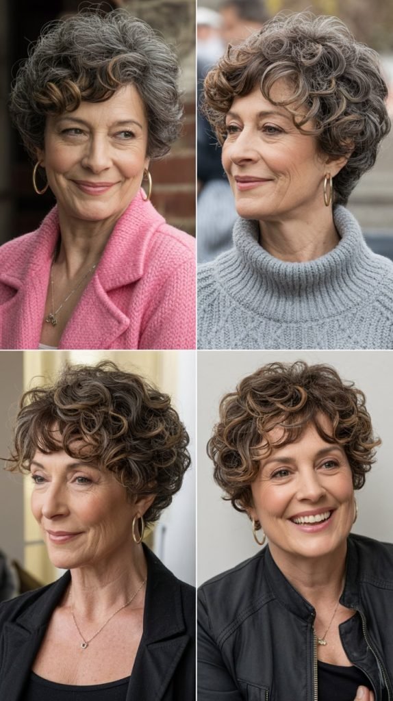 7. Curly Pixie with Volume