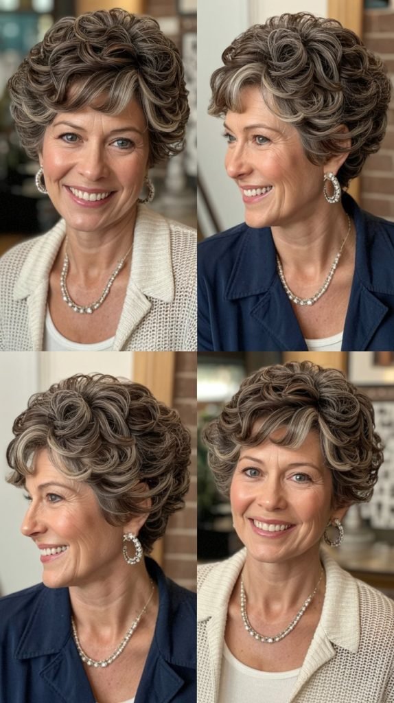 1. Layered Curly Pixie Cut