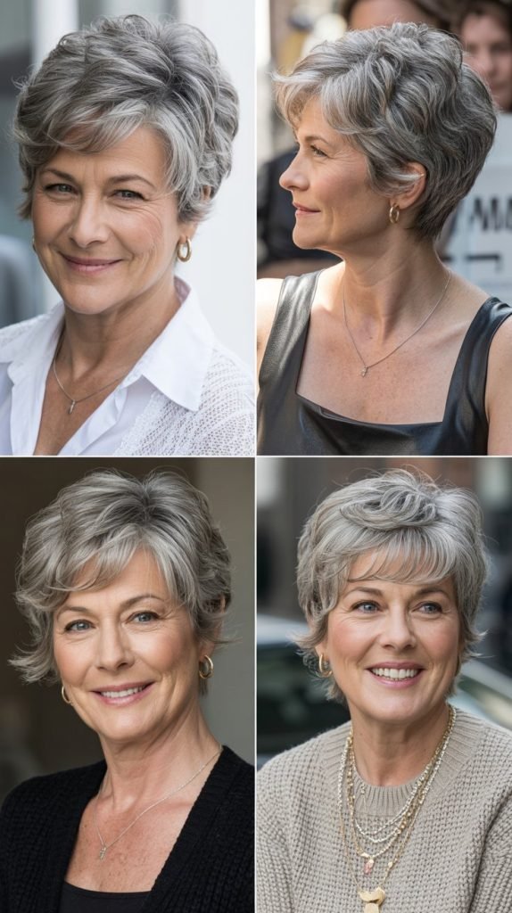 12. Undercut Bob with Swept-Back Top