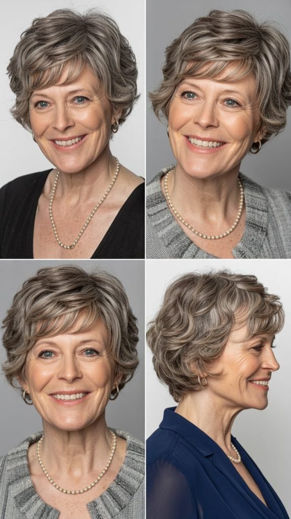 10. Short Crop with Textured Fringe