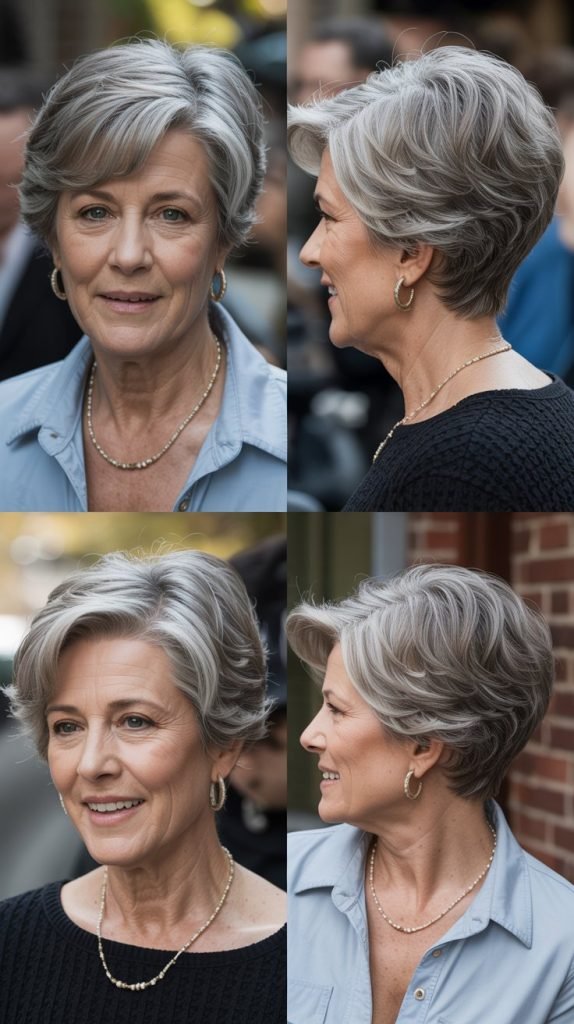 19. Side-Parted Short Cut with Lift