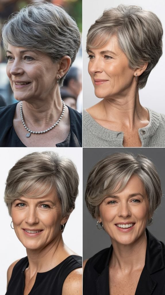 24. Sleek Short Cut with Shine
