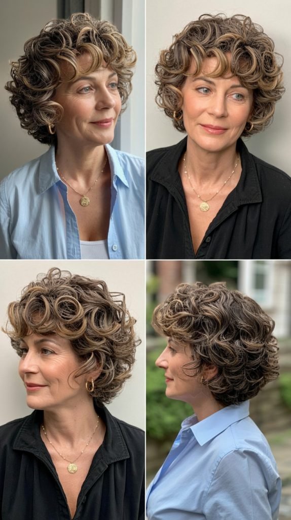 13. Stacked Curly Bob