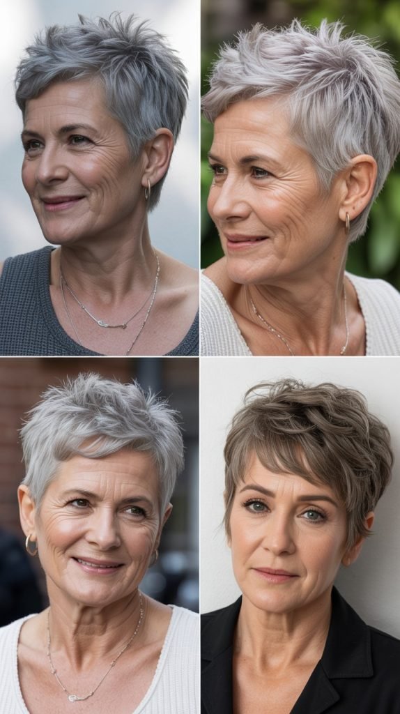 8. Textured Pixie with Spiky Top