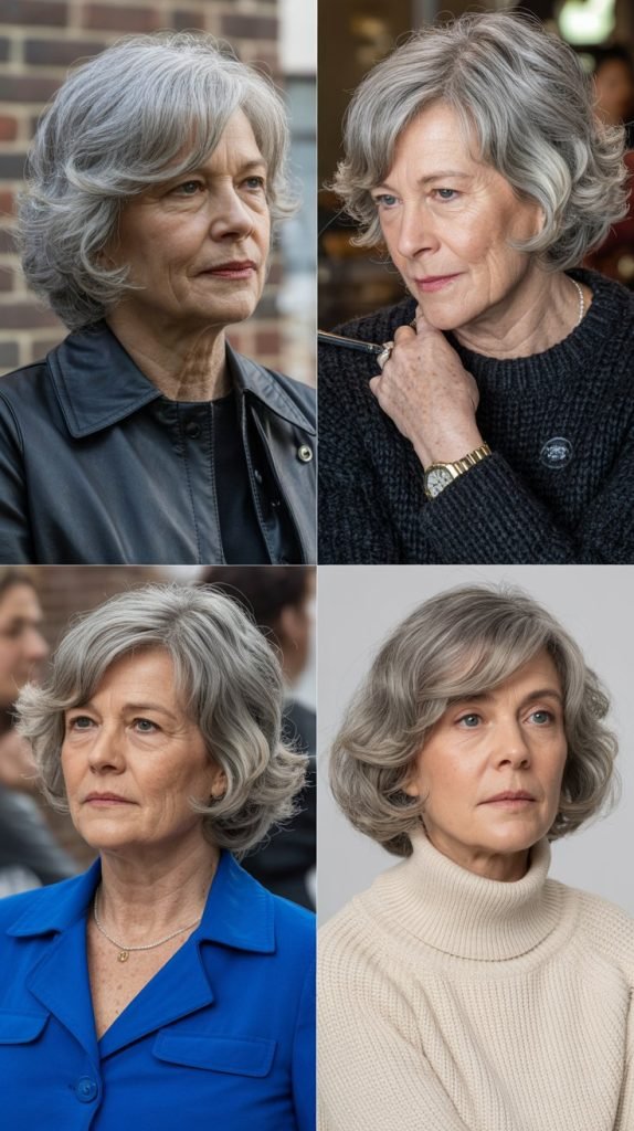 5. The Elegant Side-Swept Bob