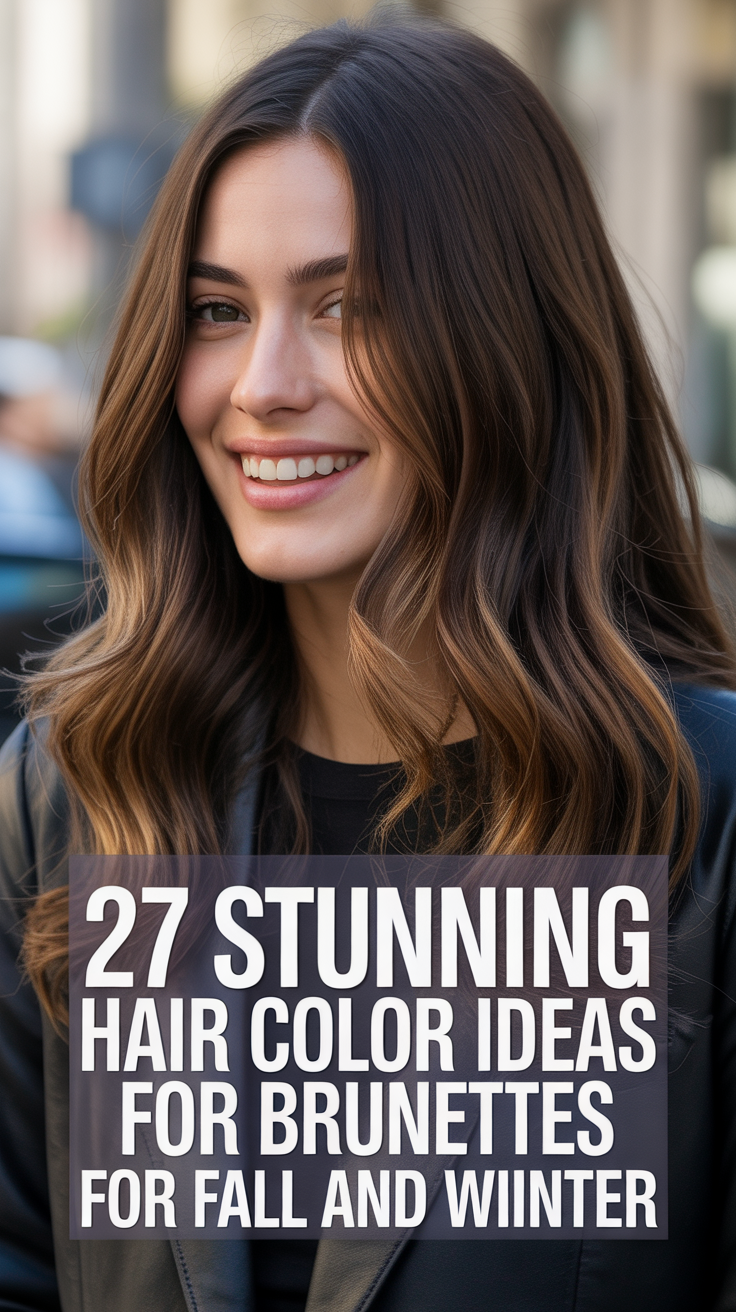 Stunning Hair Color Ideas for Brunettes for Fall and Winter