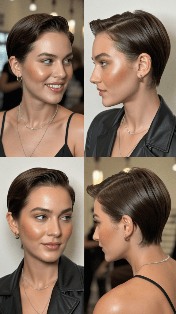 Slicked-Back Pixie