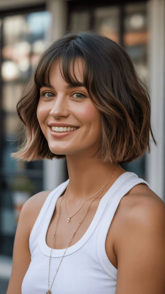 Sleek and Shiny French Bob