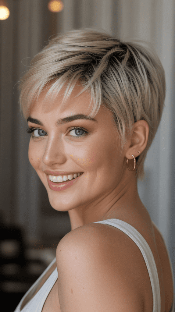 Pixie Wig with Undercut Details
