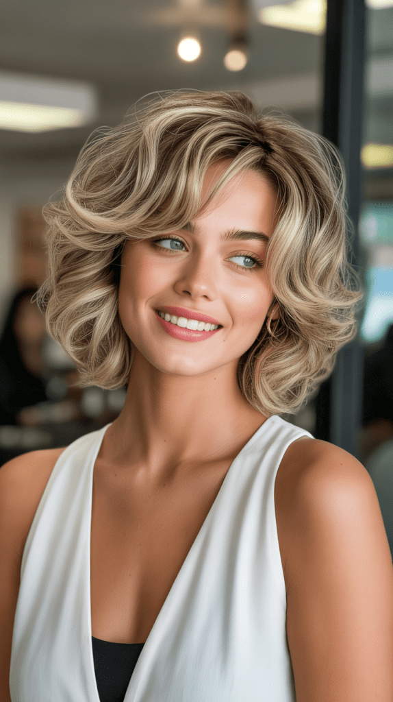 Voluminous Messy Bob