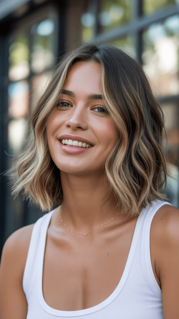 Colored French Bob (Balayage)