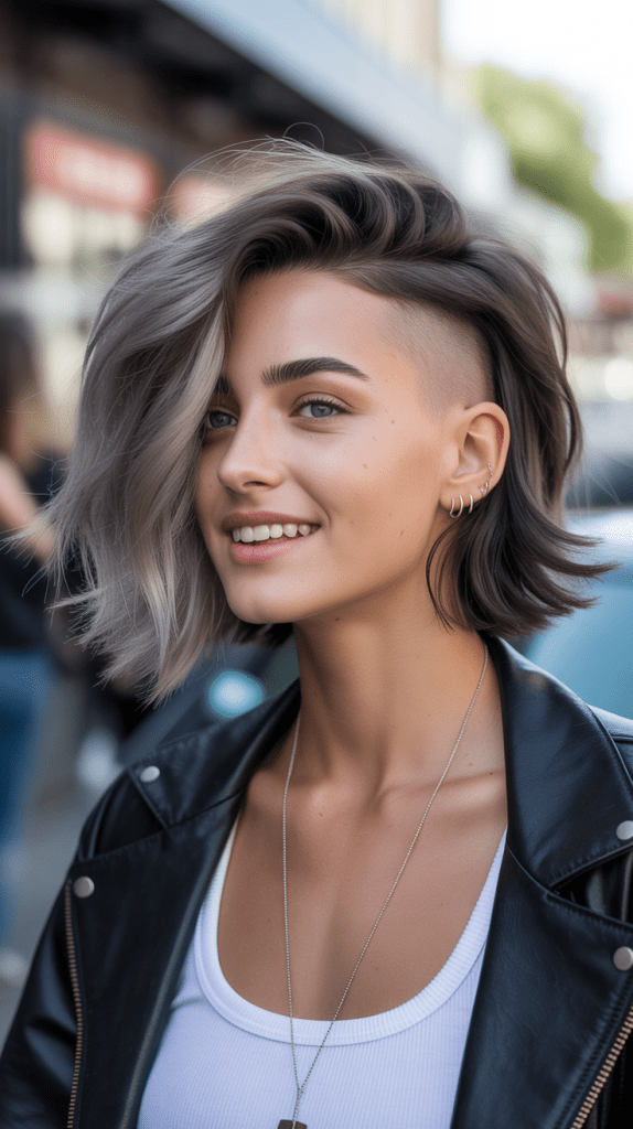 Messy Bob with Undercut