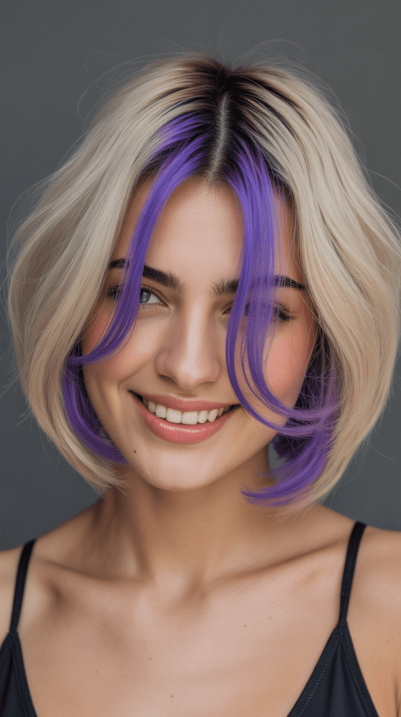  French Bob with Peek-a-Boo Color