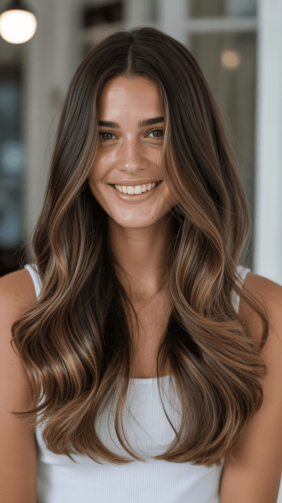  Classic Chocolate Caramel Balayage