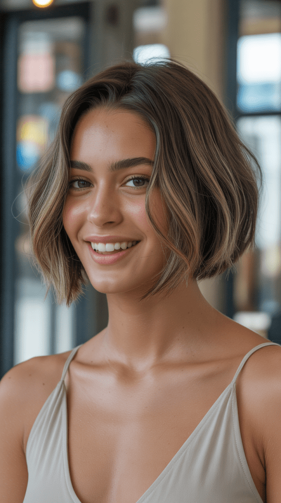 Sleek French Bob with Razored Edges