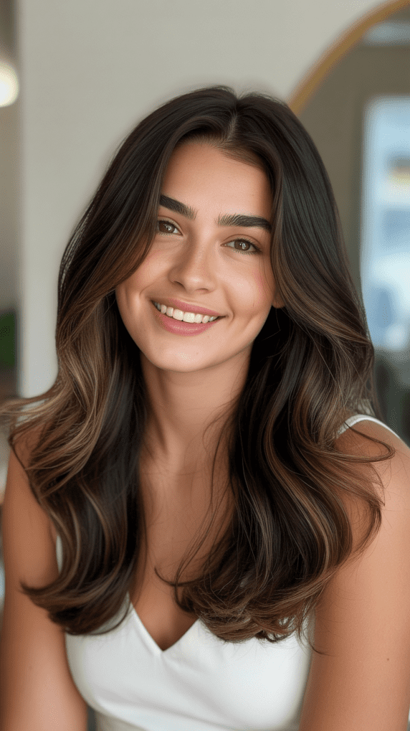  Dark Chocolate with Subtle Caramel Lowlights