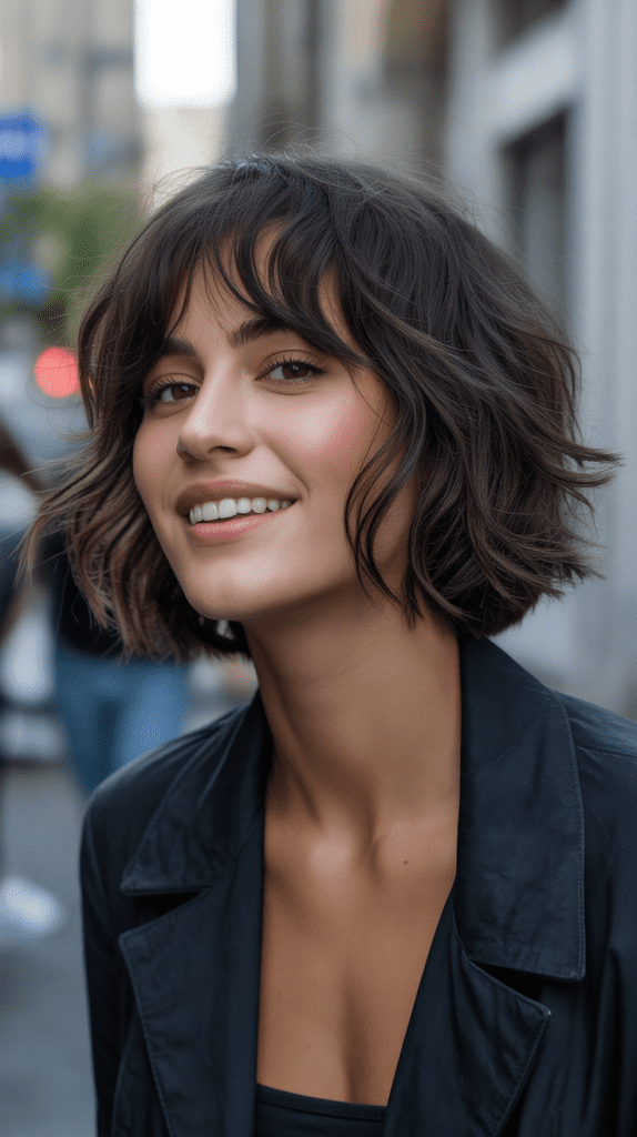 Grunge-Inspired Messy Bob