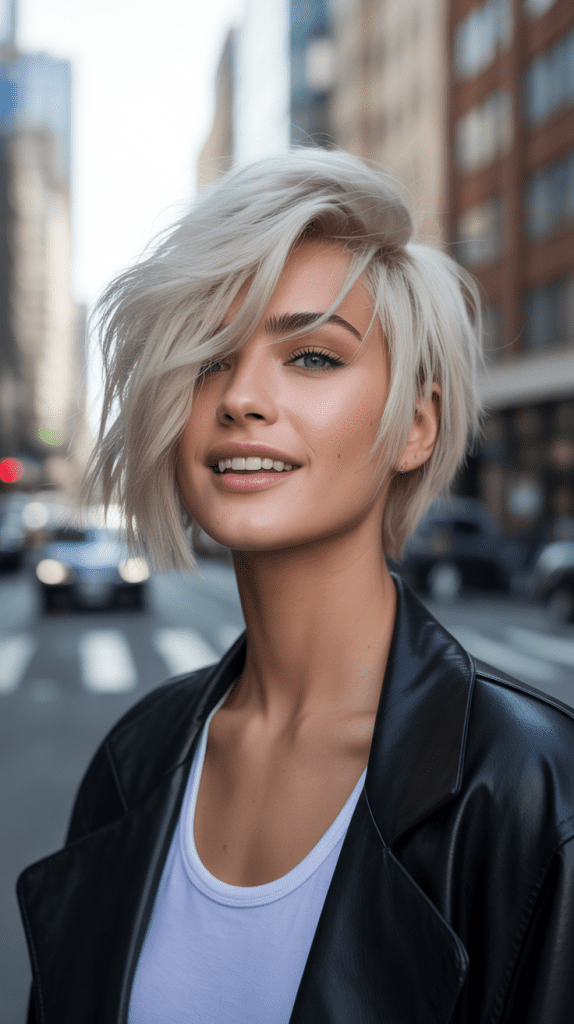 Asymmetrical Messy Bob
