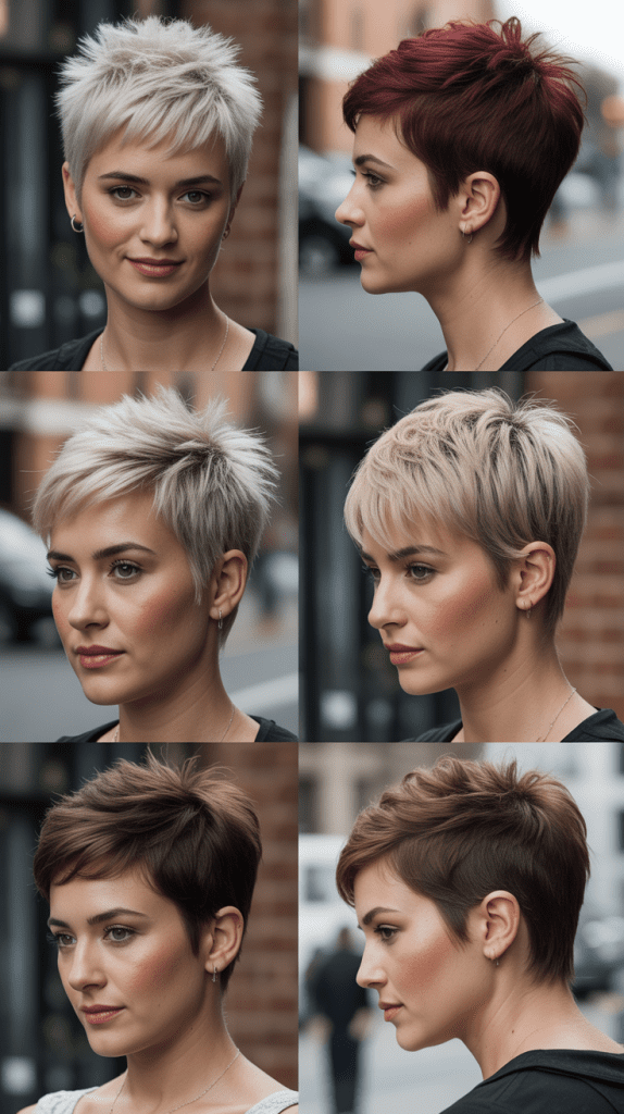  Spiky Pixie With Choppy Fringe