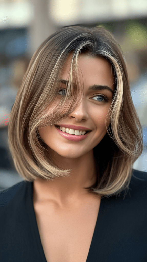 French Bob with Highlights
