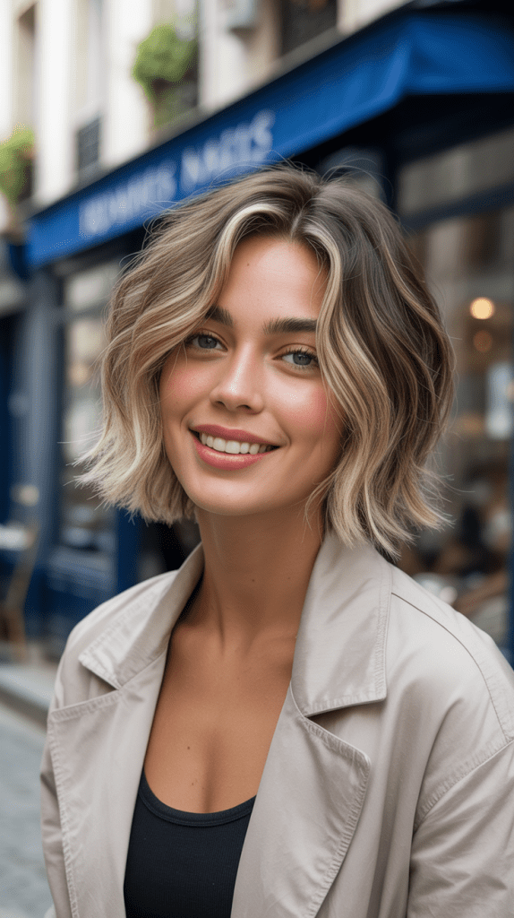 Textured French Bob with Choppy Ends