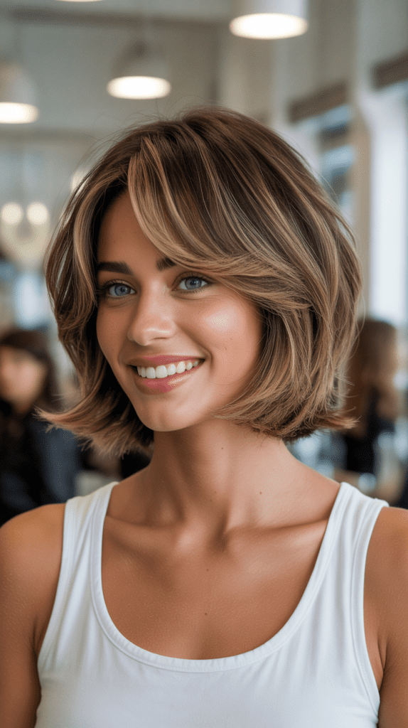  Layered French Bob for Volume