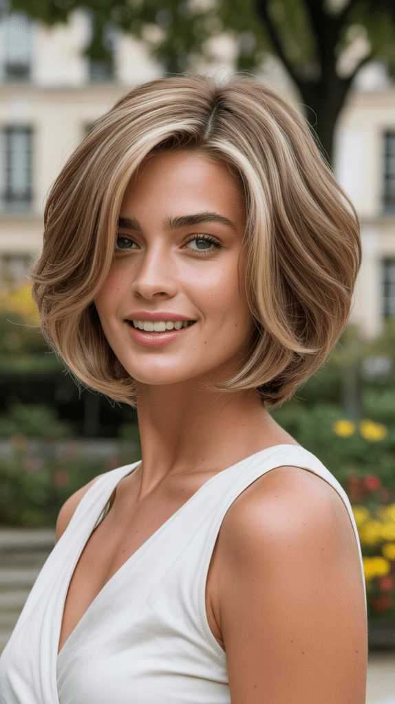 Soft Layered French Bob