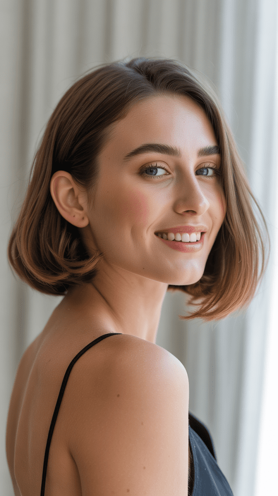 Chin-Length French Bob