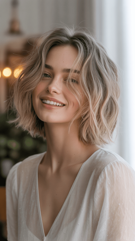 Wispy Messy French Bob