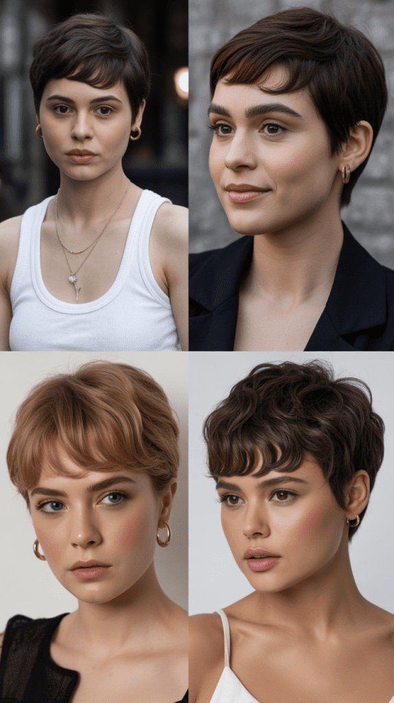 Pixie with Baby Bangs