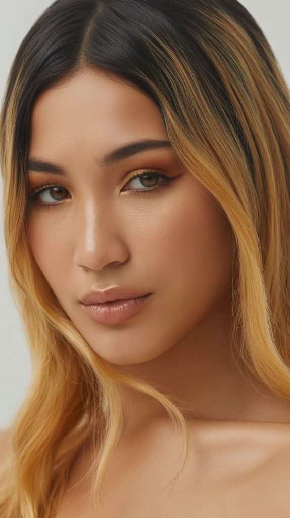 5. Golden Blonde Face-Framing