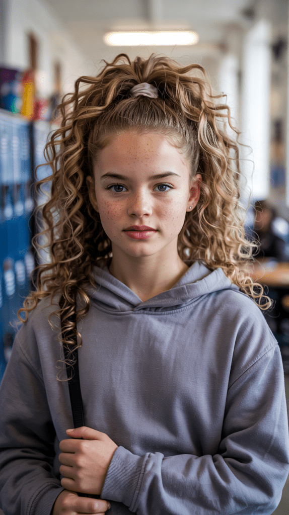 Voluminous Curly Ponytail