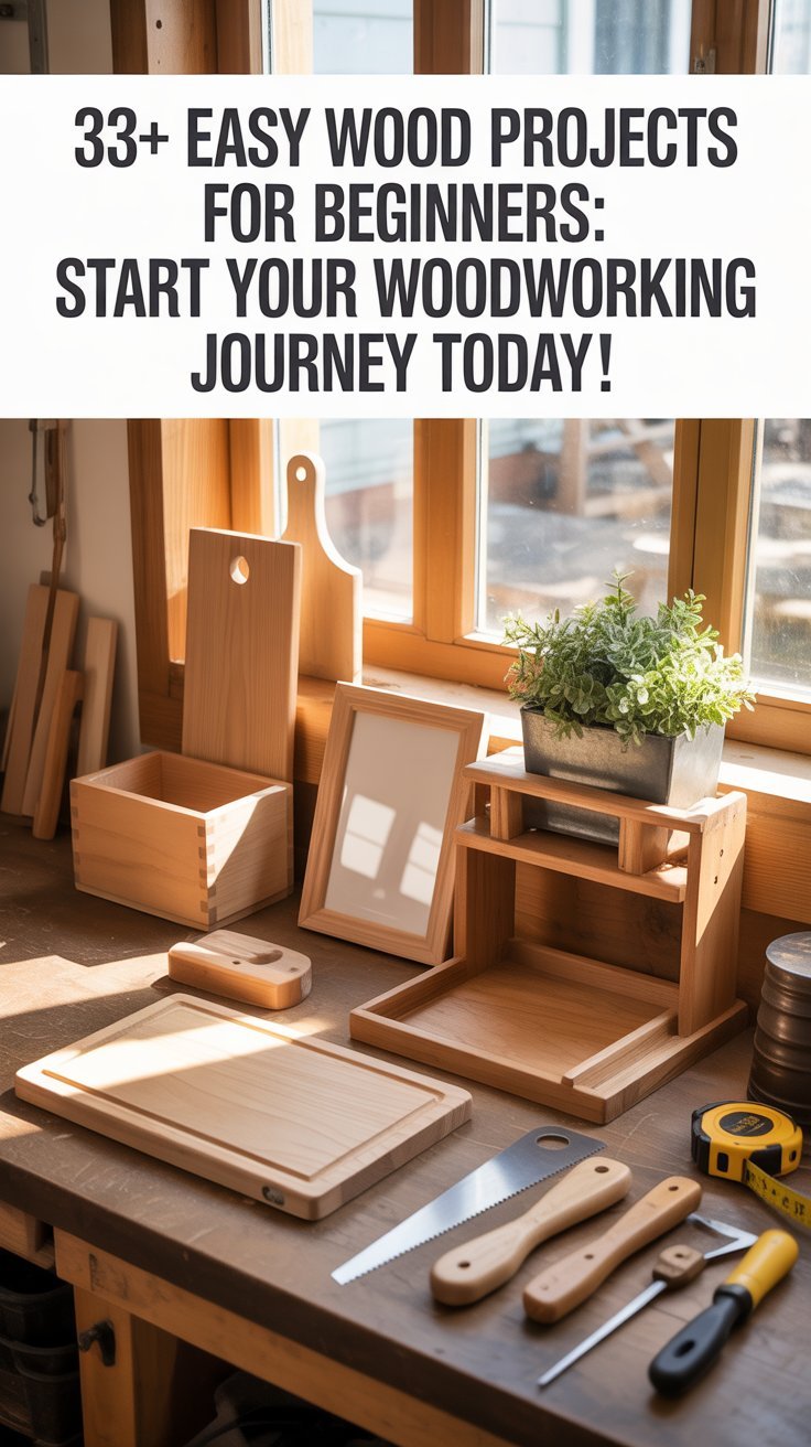 33+ Easy Wood Projects for Beginners: Start Your Woodworking Journey Today!