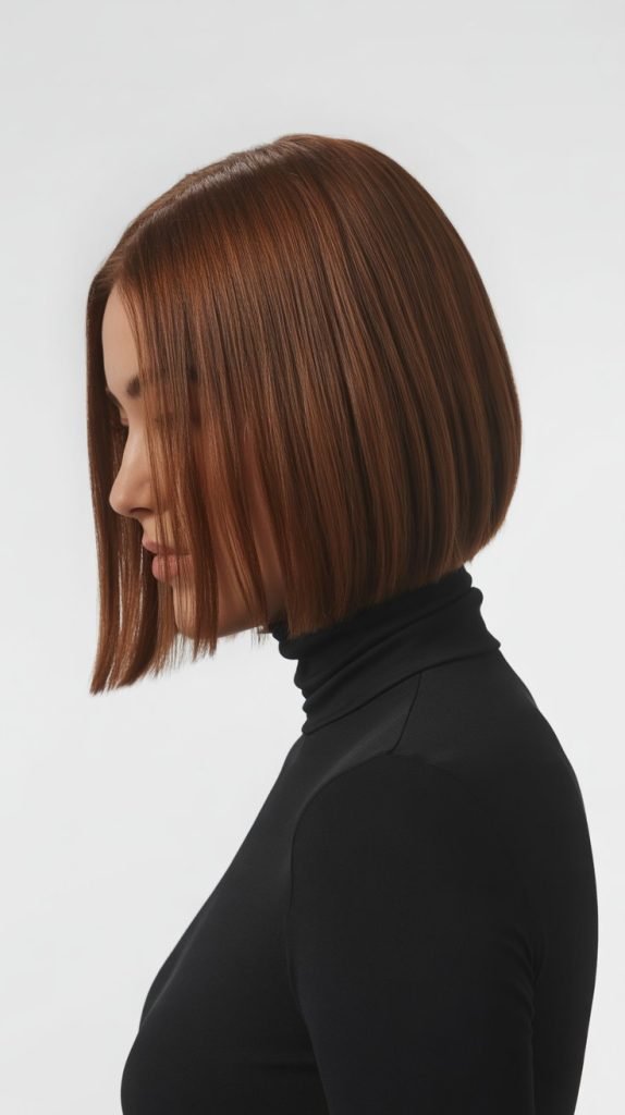 10. Long Bob with Curtain Bangs